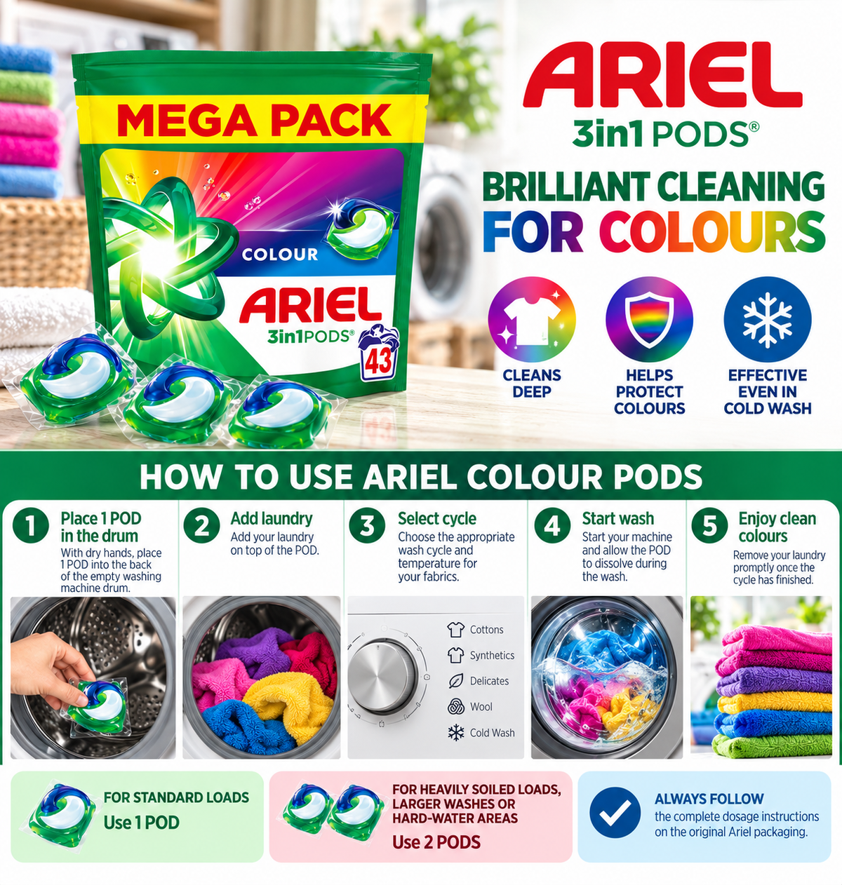 Ariel Pods - Colour - 43w