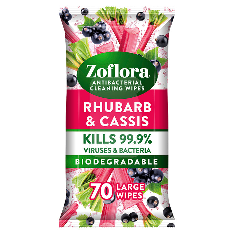 Zoflora - Anti-Bac Cleaning Wipes - Rhubarb & Cassis